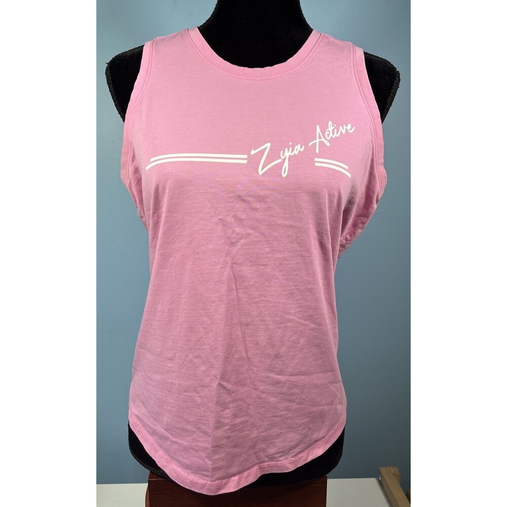 Zyia Active Women’s Pink Sleeveless Top (Size L) Shirt / Top